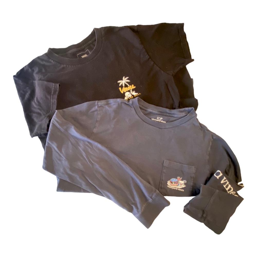 Pair of Boys’ L Tees Shifts - Vans & Vineyard Vines